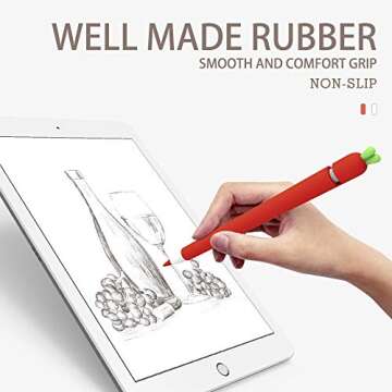 Cute Love Mei Apple Pencil Silicone Sleeve for iPad