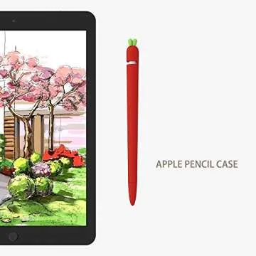 Cute Love Mei Apple Pencil Silicone Sleeve for iPad