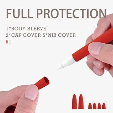 Cute Love Mei Apple Pencil Silicone Sleeve for iPad