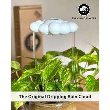 The Original Dripping Rain Cloud for Plants, Plant Watering Rain Cloud, Plant Lover Gifts, Plant Lad...