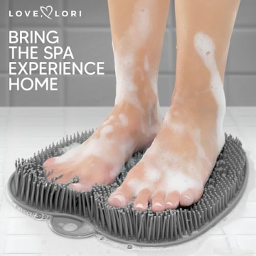 LOVE, LORI Premium Shower Foot Scrubber for Smooth Feet