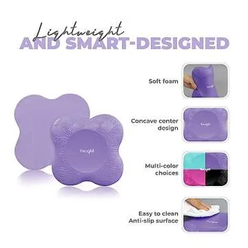 Yes4All Extra Thick Yoga Knee Pad Set for Comfort and Support