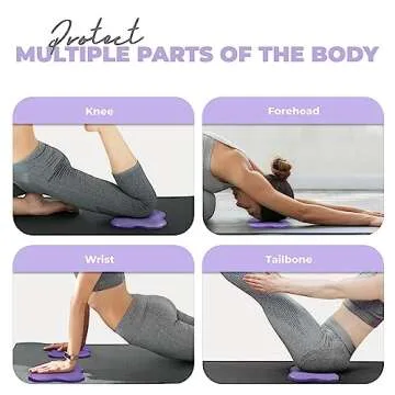 Yes4All Extra Thick Yoga Knee Pad Set for Comfort and Support