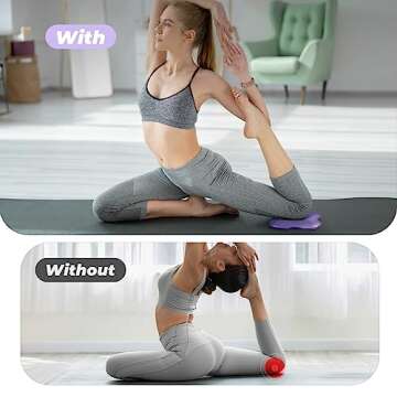 Yes4All Extra Thick Yoga Knee Pad Set for Comfort and Support