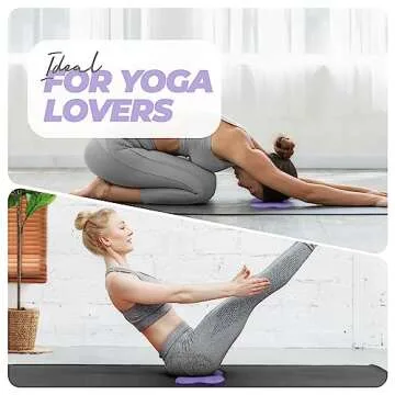 Yes4All Extra Thick Yoga Knee Pad Set for Comfort and Support