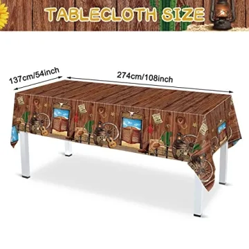 172 Pcs Western Party Supplies for Birthday Celebrations