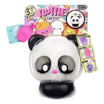 Fluffie Stuffiez Panda Small Collectible Feature Plush - Surprise Reveal Unboxing with Huggable ASMR...