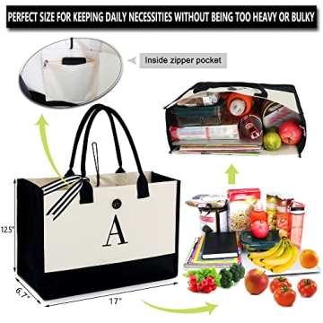 BeeGreen Embroidered Personalized Tote Bag for Her