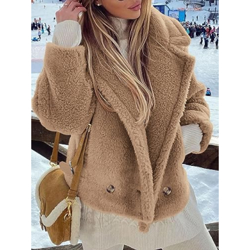 PRETTYGARDEN Women's Sherpa Coat for Cozy Winters