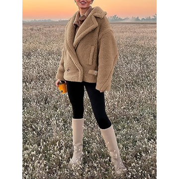 PRETTYGARDEN Women's Sherpa Coat for Cozy Winters