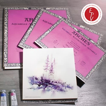 Arches Watercolor Block 9x12 - Premium Cotton Art Paper