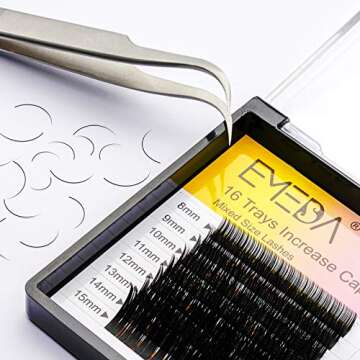 VETUS Eyelash Extensions Tweezers for Precision Lashing