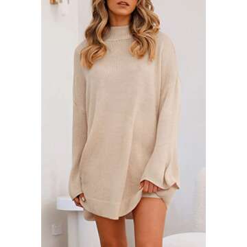 LILLUSORY Women's Cute Pajamas Shorts Oversized Sweater Set Long Sleeve Soft Comfy 2 Piece Lounge Pj Sweater Sets Cozy Loungewear Pjs Tops Apricot