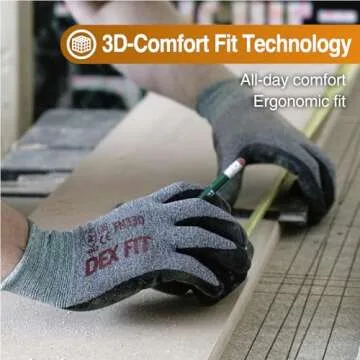 DEX FIT FN330 Work Gloves - Comfortable & Touchscreen Compatible