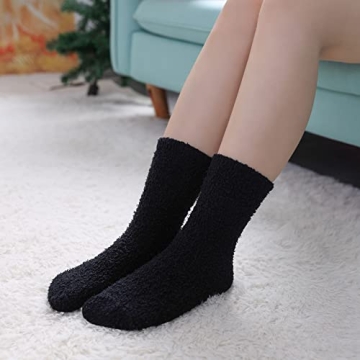 Warm Fluffy Women's Fuzzy Socks 5 Pack