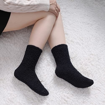 Warm Fluffy Women's Fuzzy Socks 5 Pack