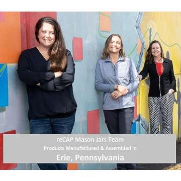 reCAP Mason Jar Spray Lid | Regular Mouth | Natural | Made in the USA | Leak-proof | Freezer-proof