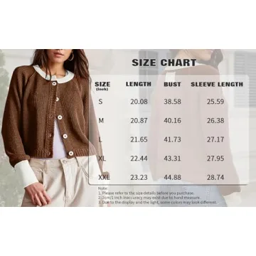Women's Cropped Cardigan Sweaters Fall Fashion Essential