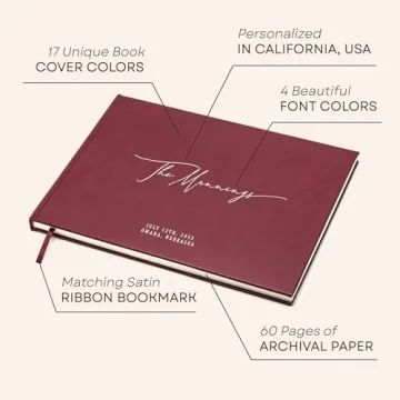MUUJEE Personalized Guestbook - Custom Elegant Keepsake