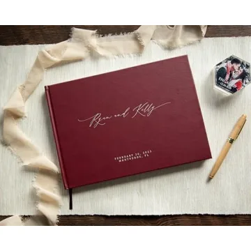 MUUJEE Personalized Guestbook - Custom Elegant Keepsake