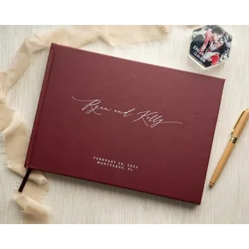 MUUJEE Personalized Guestbook - Custom Elegant Keepsake
