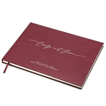 MUUJEE Personalized Guestbook - Custom Elegant Keepsake