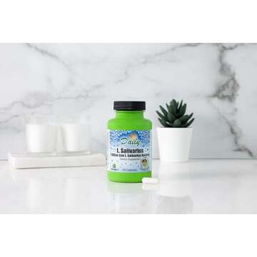 Daily Manufacturing L-Salivarius (Probiotic) 120 Delayed-Release Capsules
