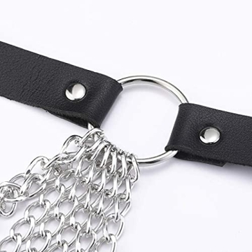 Victray Punk Black Waist Chain for Women - Rave Style