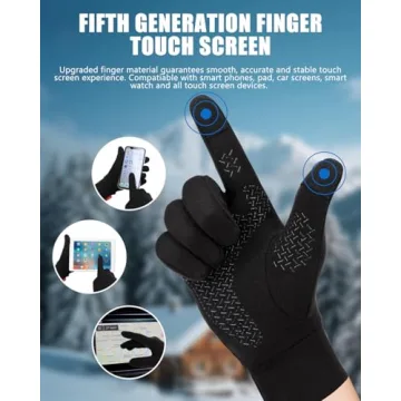 Aegend Lightweight Winter Gloves for Men Women, Warm Running Gloves Touchscreen Thermal Glove Liners...