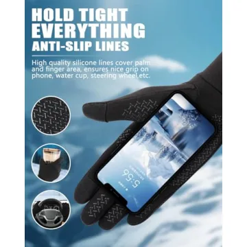 Aegend Lightweight Winter Gloves for Men Women Comfort