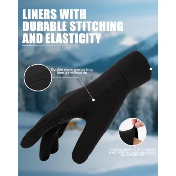 Aegend Lightweight Winter Gloves for Men Women Comfort