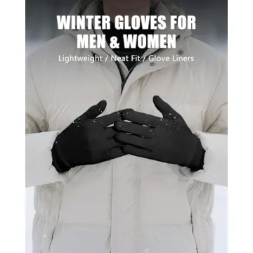 Aegend Lightweight Winter Gloves for Men Women Comfort