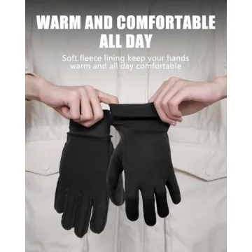 Aegend Lightweight Winter Gloves for Men Women Comfort