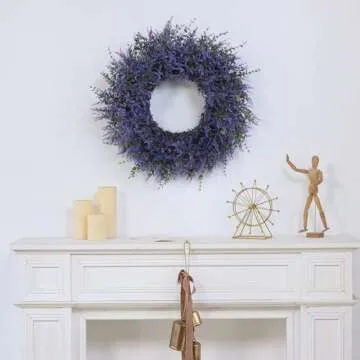 Stunning 26" Lavender Eucalyptus Wreath for Decor
