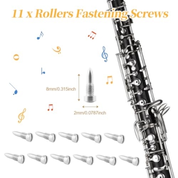 Clarinet Repair Kit Tools，35 Pcs Clarinet Maintenance Repair Replacement Kit,Clarinet Woodwind Musical Instrument Accessory