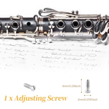 Clarinet Repair Kit Tools，35 Pcs Clarinet Maintenance Repair Replacement Kit,Clarinet Woodwind Musical Instrument Accessory