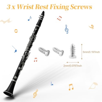 Clarinet Repair Kit Tools，35 Pcs Clarinet Maintenance Repair Replacement Kit,Clarinet Woodwind Musical Instrument Accessory