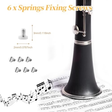 Clarinet Repair Kit Tools，35 Pcs Clarinet Maintenance Repair Replacement Kit,Clarinet Woodwind Musical Instrument Accessory