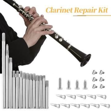 Clarinet Repair Kit Tools，35 Pcs Clarinet Maintenance Repair Replacement Kit,Clarinet Woodwind Musical Instrument Accessory