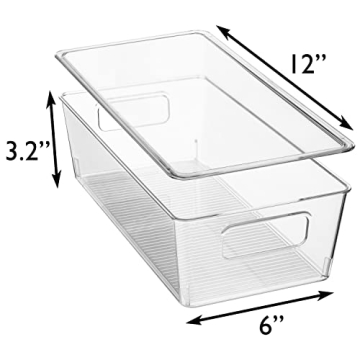 ClearSpace Pantry Organizers with Lids for Easy Storage