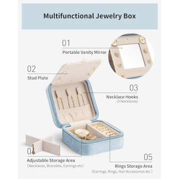 Vlando Travel Jewelry Organizer - Elegant Gift for Women