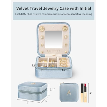Vlando Travel Jewelry Organizer - Elegant Gift for Women