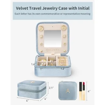 Vlando Travel Jewelry Organizer - Elegant Gift for Women