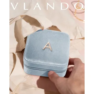 Vlando Travel Jewelry Organizer - Elegant Gift for Women