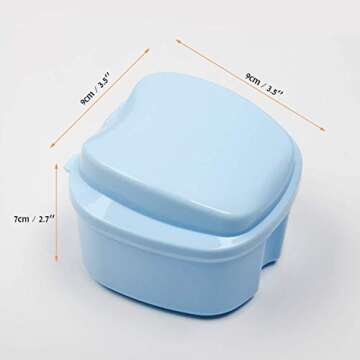 Coolrunner Denture Case - Portable with Strainer for Dentures