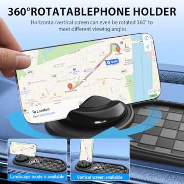 MAIYUE Multifunction Car Anti-Slip Dashboard Organizer