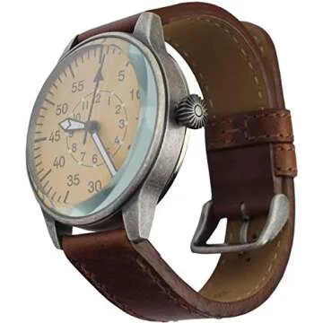 Mil-Tec Vintage WW2 Aviator Watch with Calfskin Strap