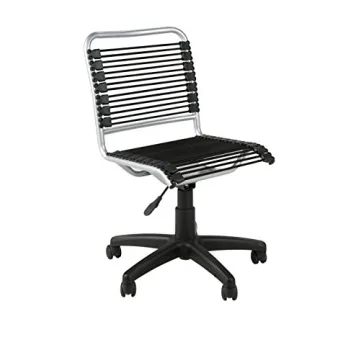 Euro Style Bungie Low Back Adjustable Office Chair with Colorful Bungies