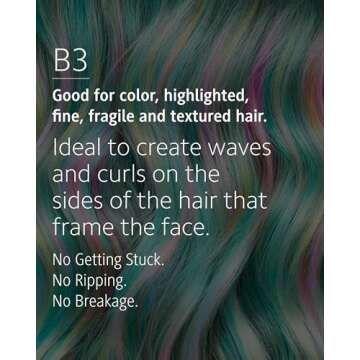 Ibiza Hair Boar Bristle Round Brush (B3-55mm) | Blonde Bristles & Cork Handle | Ideal for Color Treated Tresses | Beachy Waves & Volume | Adds Shine & Texture for Medium to Long Styles