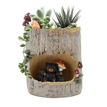 Segreto Creative Plants Pot - Adorable Mini Flower Planter with Drainage for Indoor Use